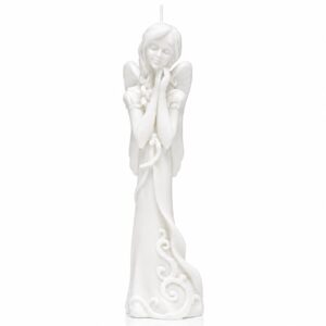 Biała świeca Aniołek 24 cm – dekoracyjna świeca