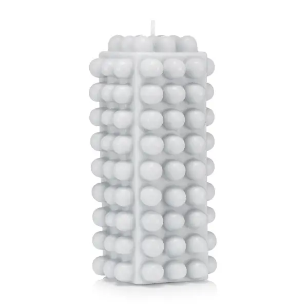 Świeca BUBBLES kolor szary