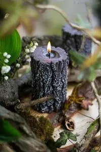 świece ozdobne pieniek 12 cm dekoracja