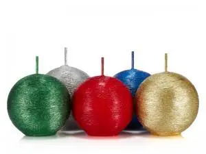 świeca ozdobna kula różne kolory