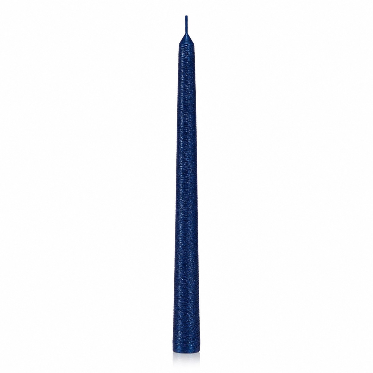 Granatowa świeca stożkowa 24 cm KOKON – świeca do świecznika