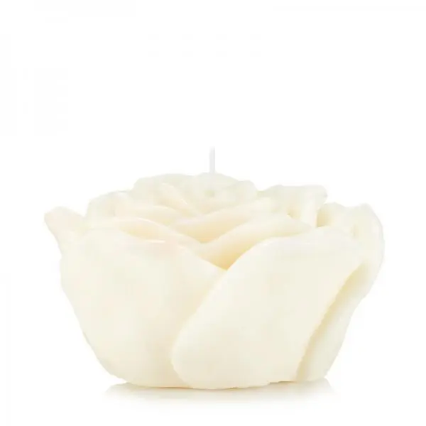 Świeca PŁATEK RÓŻY kolor kremowy