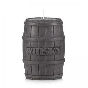 Świeca ozdobna BECZKA WHISKY kolor ciemnobrązowy