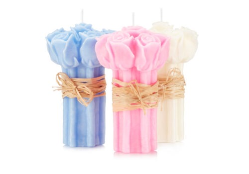 Świece BUKIET RÓŻ