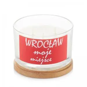 Świeca zapachowa w szkle personalizacja MOJE MIEJSCE