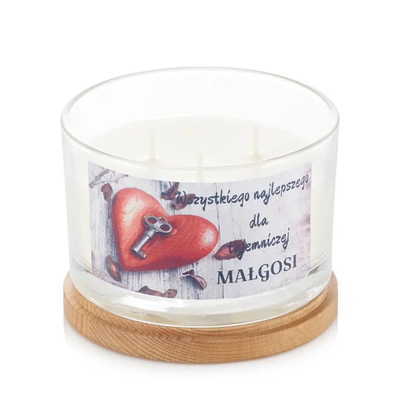 dla tajemniczej małgosi 12 Świeca zapachowa w szkle personalizacja WSZYSTKIEGO NAJLEPSZEGO 2