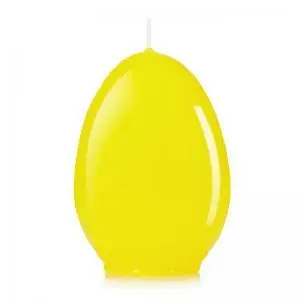 Świeczka wielkanocna JAJKO 12 cm kolor żółty