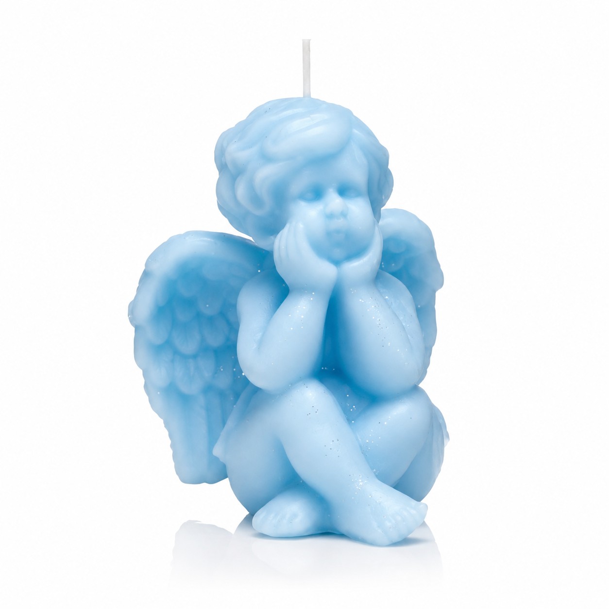 Niebieska świeca Anioł 12 cm – dekoracyjna świeca Niebieska świeca Anioł 12 cm – dekoracyjna świeca