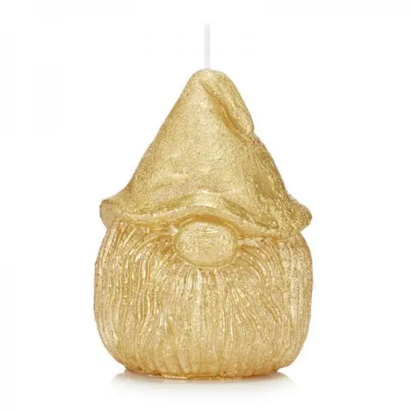 Świeca skrzat 12 cm kolor złoty