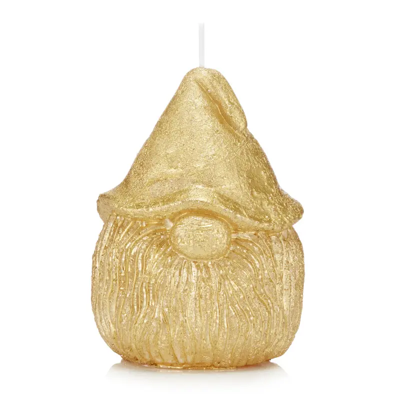 Świeca skrzat 12 cm kolor złoty