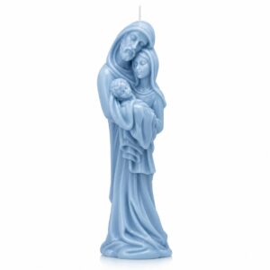 Świeca ŚWIĘTA RODZINA 24 cm kolor niebieski