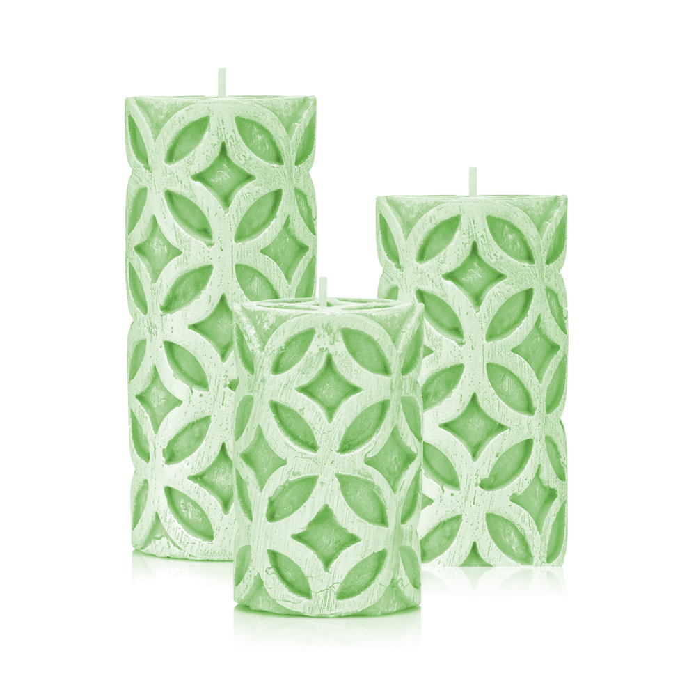 świece walec koła miętowe