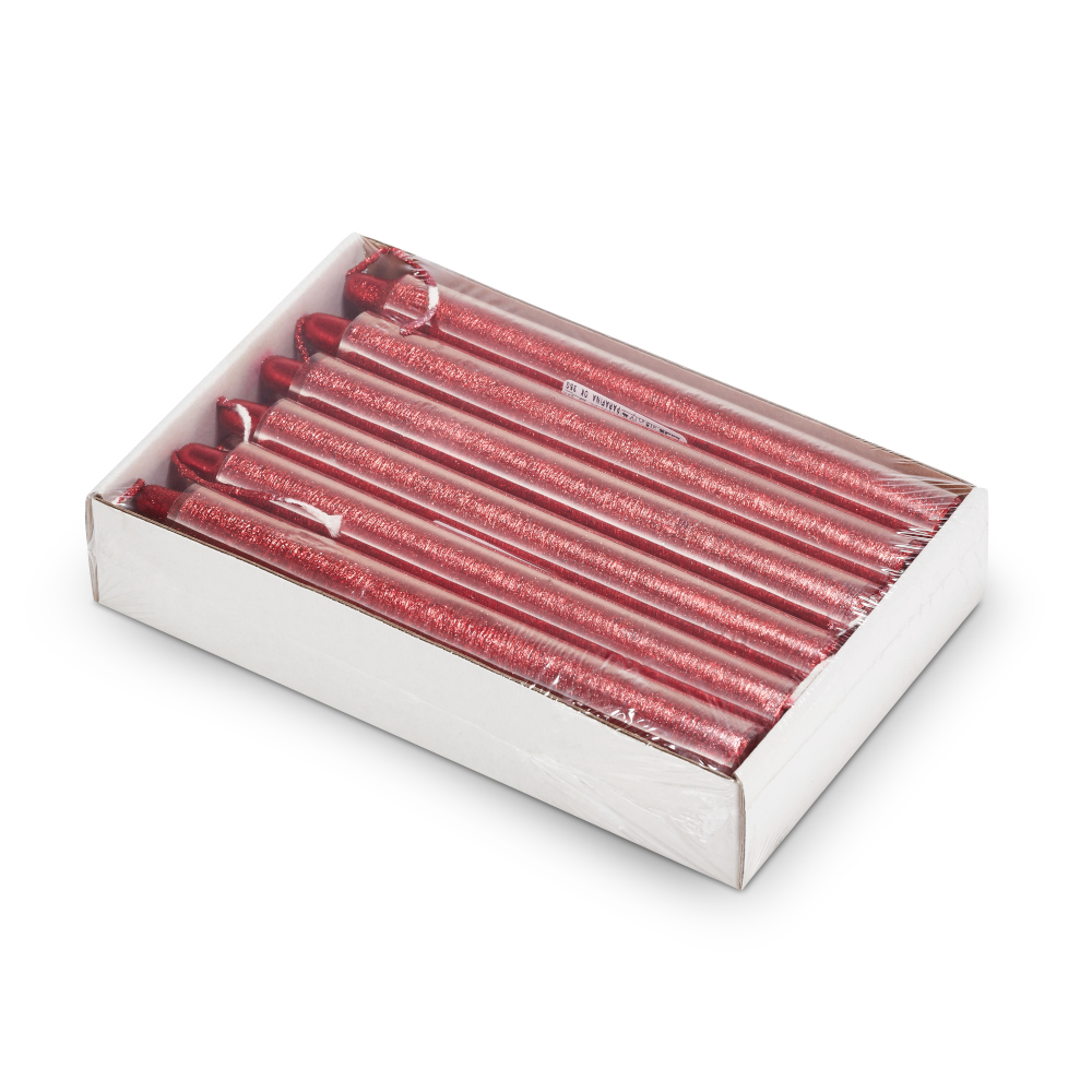 świece na stół wigilijny stołowe czerwone