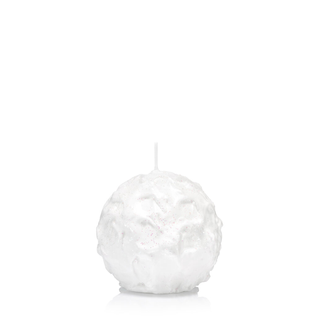 świece kule śnieżynka 7 cm