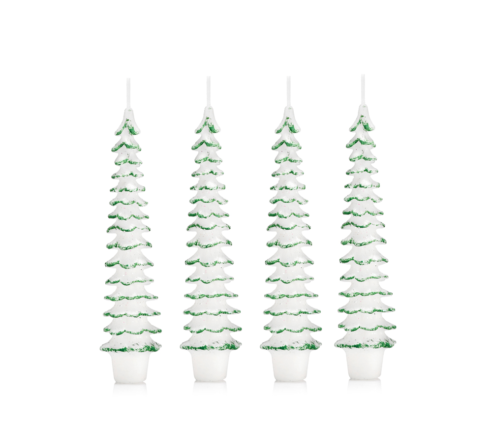 świeca świąteczna adwentowa zielona