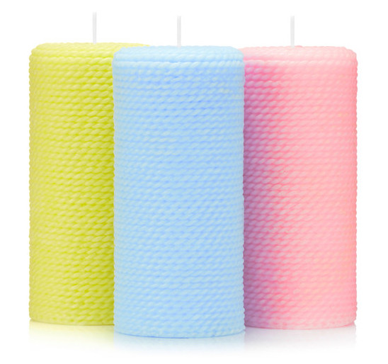 świece walec sznurek