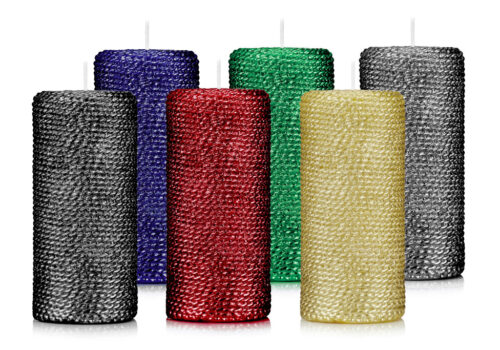 Świeca walec 15 cm SZNUREK lakier