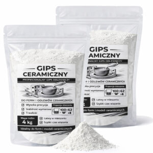 Gips ceramiczny śnieżnobiały do odlewów do odlewu dłoni dekoracji 8 kg