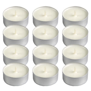 Podgrzewacze sojowe ręcznie robione tealight naturalne bezzapachowe 12 szt