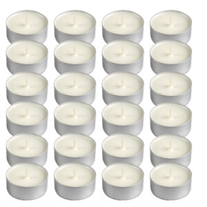 Podgrzewacze sojowe ręcznie robione tealight naturalne bezzapachowe 24 szt