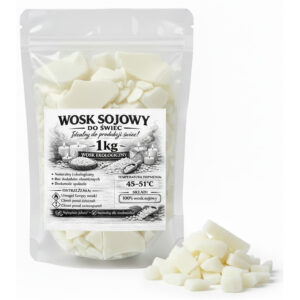 Wosk sojowy do świec i podgrzewaczy naturalny 1 kg