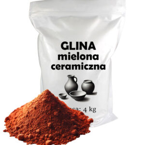 Glina rzeźbiarska, glina ceramiczna mielona, naturalna glina waga 4 kg