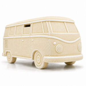 Duża Ceramiczna Skarbonka Bus Duża Ceramiczna Skarbonka Bus Retro XXL Ecru – Ręcznie Wykonana Dekoracja i Pomysł na Prezent