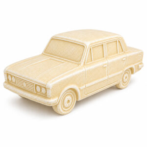 Ceramiczna Skarbonka Auto Sedan XXL Duża Ecru – Samochód Retro Prezent