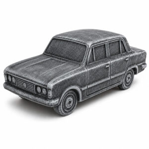 Ceramiczna Skarbonka Auto Sedan XXL Duża Szara – Samochód Retro Prezent