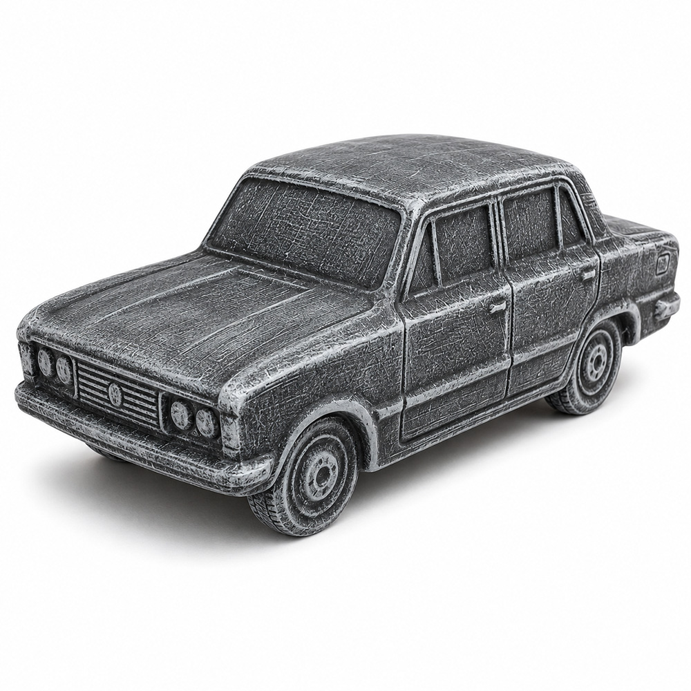 Ceramiczna Skarbonka Auto Sedan XXL Duża Szara – Samochód Retro Prezent