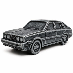 Duży Sedan Retro z Ceramiki – Skarbonka XXL Szara